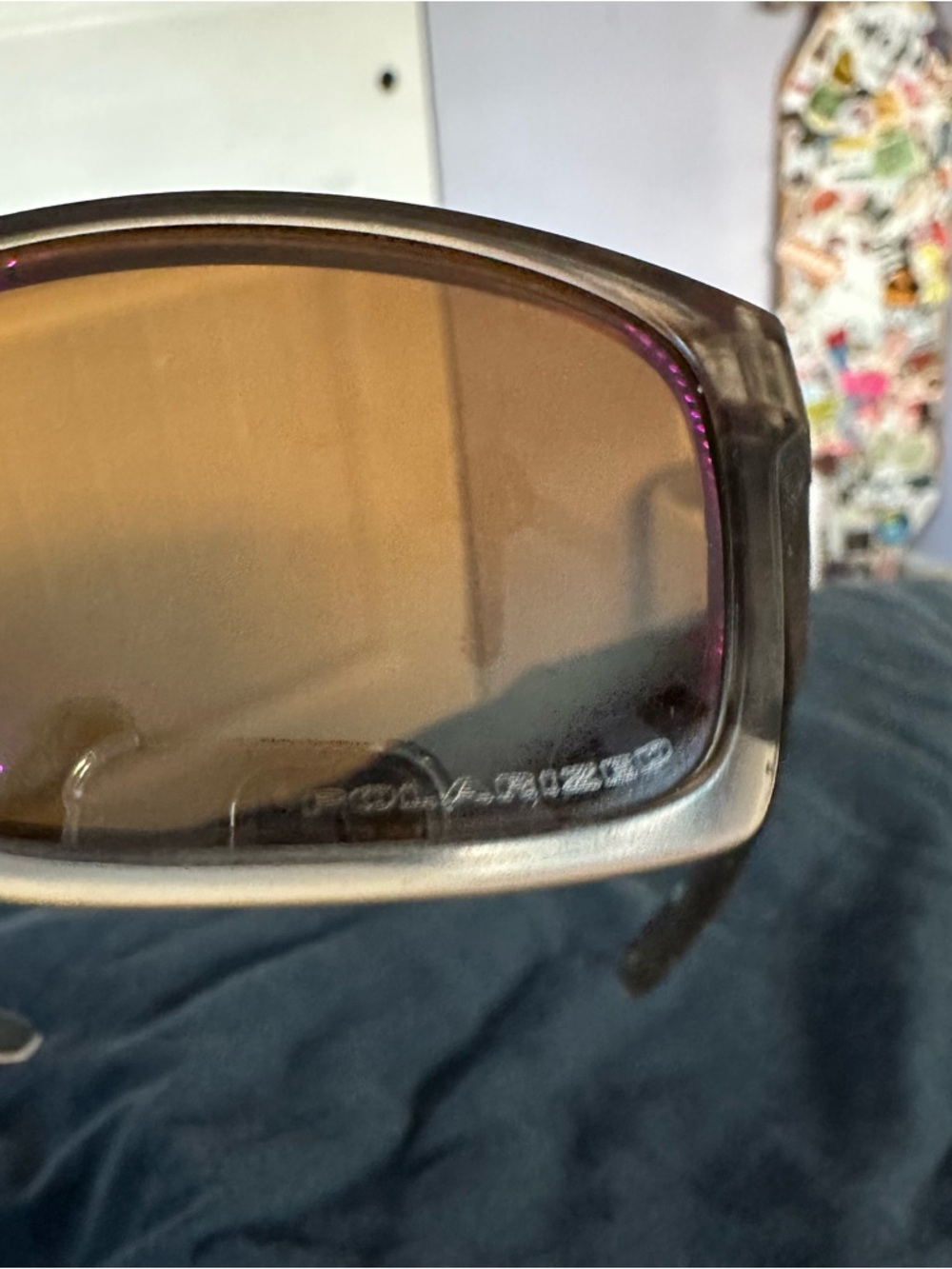 Oakley Mainlink Sunglasses Matte Sepia/Tungsten Iridium Polarized - Picture 5 of 9